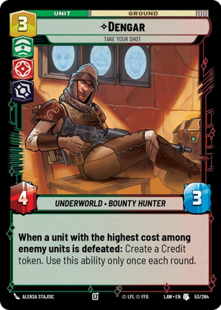 Dengar, Take Your Shot