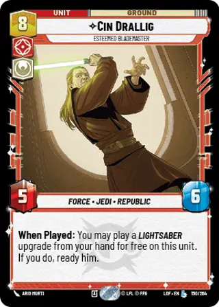 Cin Drallig, Esteemed Blademaster