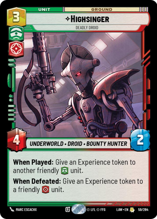 Highsinger, Deadly Droid