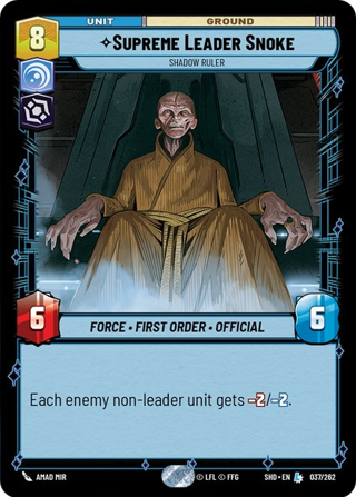 Supreme Leader Snoke, Shadow Ruler