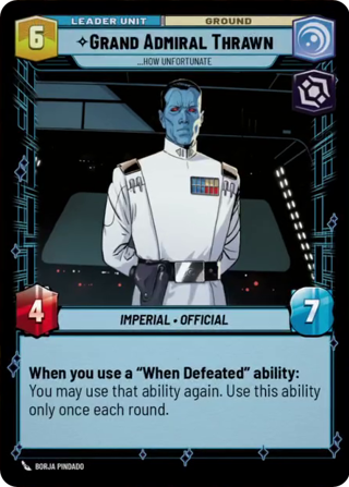 Grand Admiral Thrawn, How Unfortunate Unit