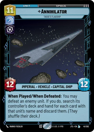 Annihilator, Tagge's Flagship