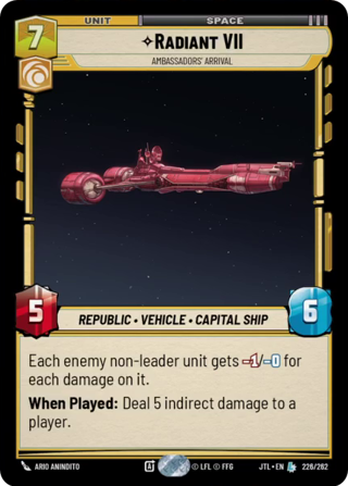 Radiant VII, Ambassadors' Arrival