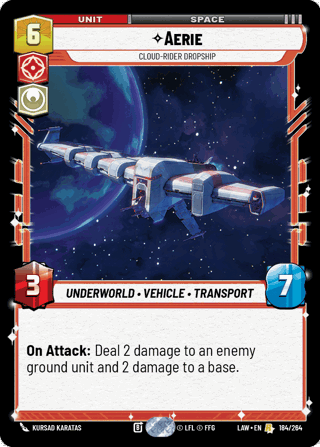 Aerie, Cloud-Rider Dropship