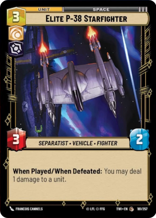 Elite P 38 Starfighter