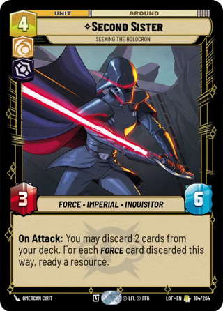 Second Sister, Seeking The Holocron