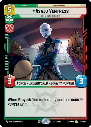 Asajj Ventress, Reluctant Hunter