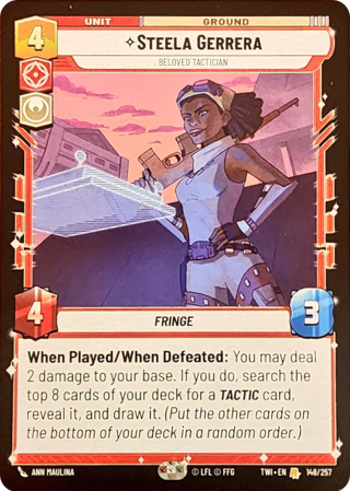 Steela Gerrera, Beloved Tactician