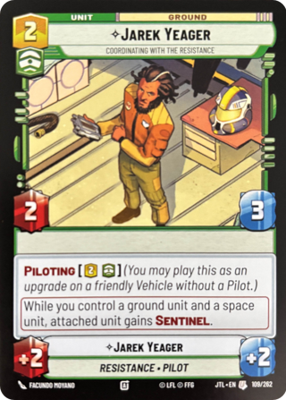 Jarek Yeager, Coordinating With The Resistance