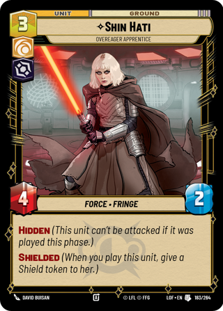 Shin Hati, Overeager Apprentice