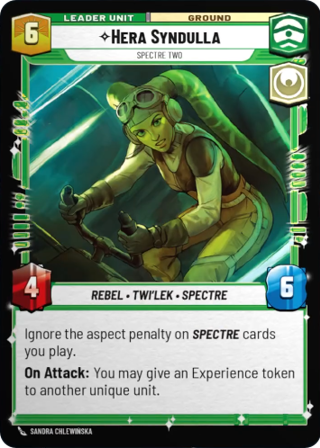 Hera Syndulla, Spectre Two Unit Card