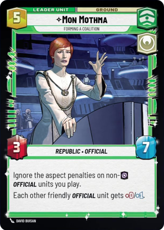 Mon Mothma, Forming A Coalition Unit