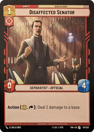 Disaffected Senator