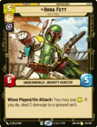 Boba Fett, For A Price