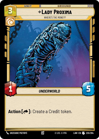 Lady Proxima, Where's The Money?