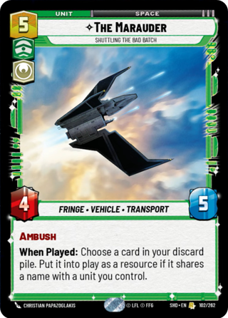 The Marauder, Shuttling The Bad Batch