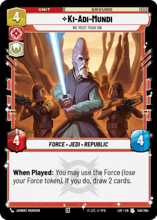 Ki Adi Mundi, We Must Push On