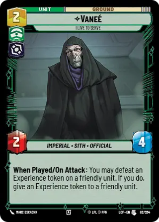 VaneĆ©, I Live To Serve