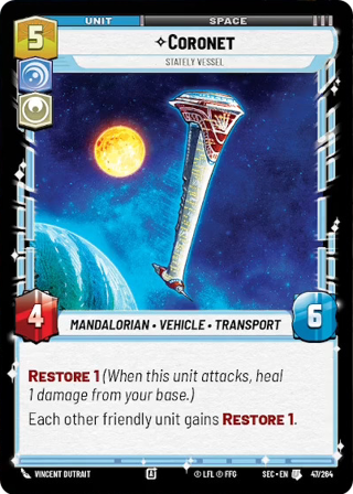 Coronet, Stately Vessel