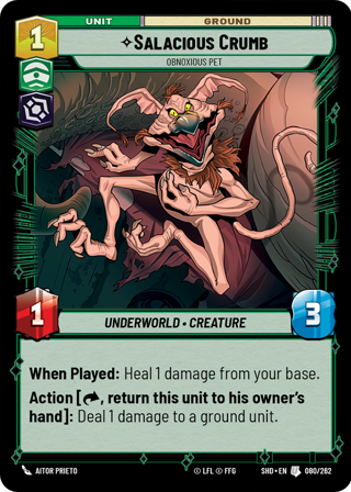 Salacious Crumb, Obnoxious Pet