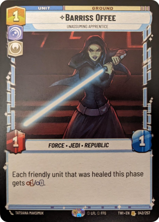Barriss Offee, Unassuming Apprentice