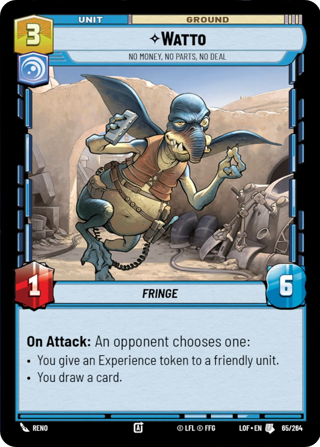 Watto, No Money, No Parts, No Deal