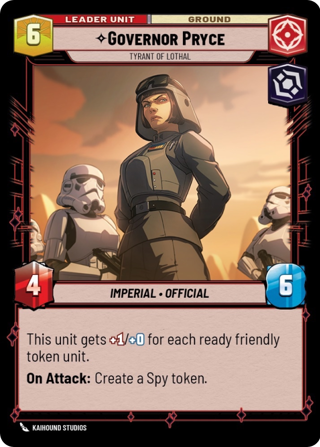 Governor Pryce, Tyrant Of Lothal Unit