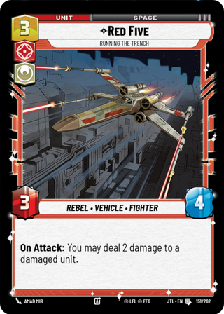 Red Five, Running The Trench