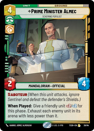 Prime Minister Almec, Scheming Populist