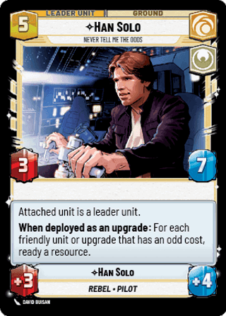 Han Solo, Never Tell Me The Odds Unit