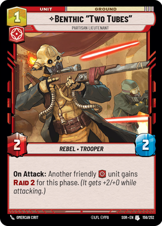 Benthictwo Tube Partisan Lieutenant