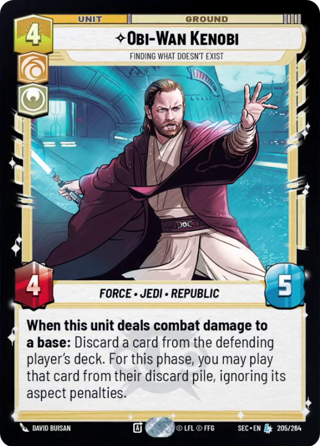 Obi-Wan Kenobi, Finding What Doesn't Exist