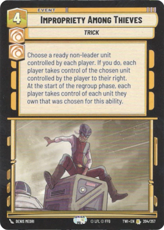 Impropriety Among Thieves