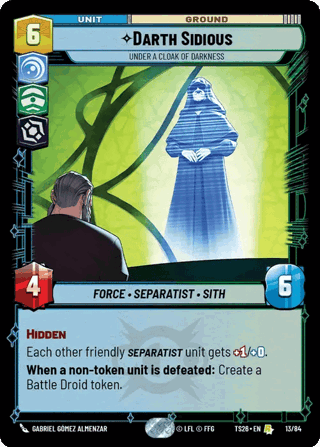 Darth Sidious, Under A Cloak Of Darkness