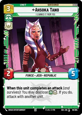 Ahsoka Tano, I Learned It From You