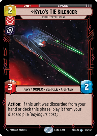 Kylo's TIE Silencer, Ruthlessly Efficient