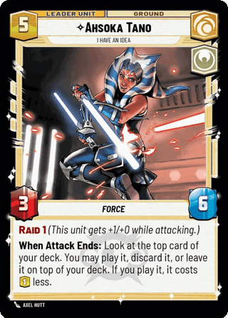 Ahsoka Tano, I Have An Idea Unit