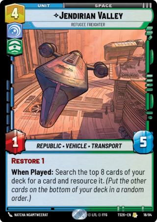 Jendirian Valley, Refugee Freighter