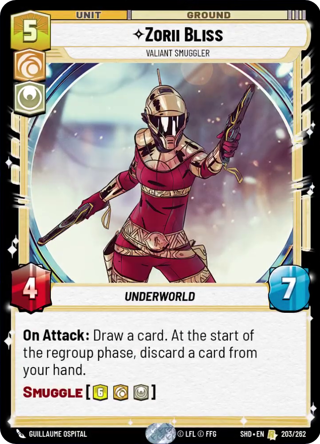Zorii Bliss, Valiant Smuggler