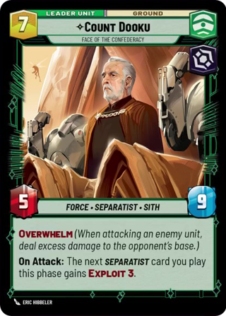 Count Dooku, Face Of The Democracy Unit