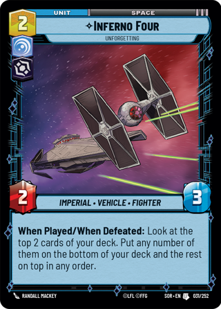 Inferno Four, Unforgetting