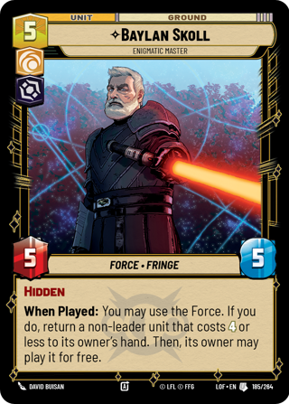 Baylan Skoll, Enigmatic Master
