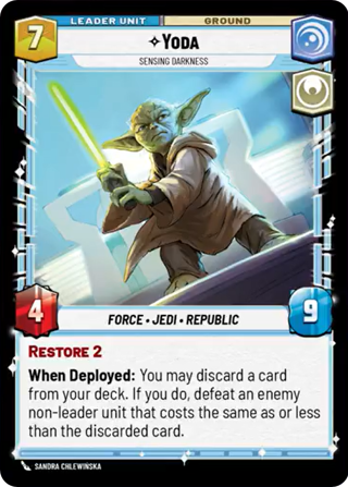 Yoda, Sensing Darkness Unit