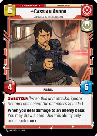 Cassian Andor Dedicated To The Rebellion Unit
