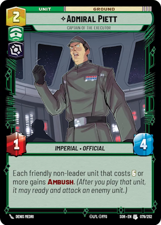 Admiral Piett Captain Of The Executor