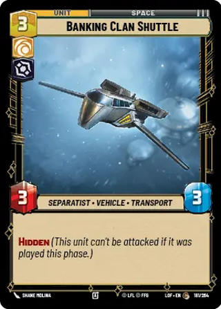 Banking Clan Shuttle