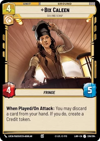 Bix Caleen, Selling Scrap