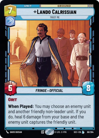 Lando Calrissian, Trust Me