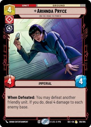 Arihnda Pryce, On The Road To Power