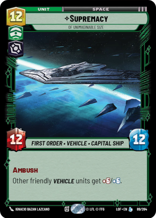 Supremacy, Of Unimaginable Size